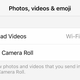 Your options in Facebook Messenger for iOS.
